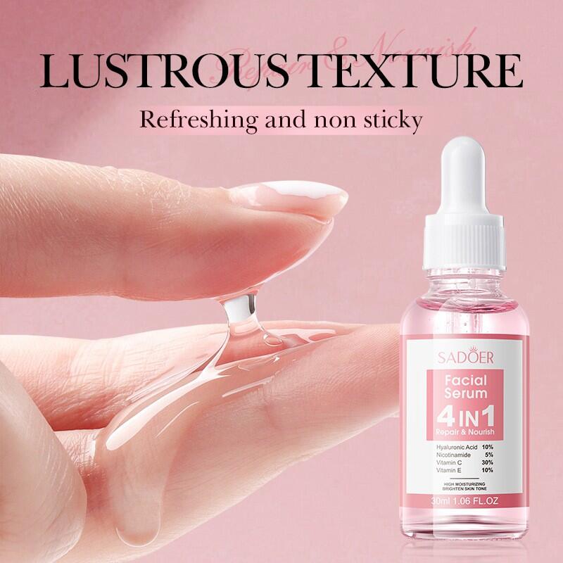 Sérum Facial 4 en 1 – Repara y Nutre (30ml) | Hidratación, Antiedad y Regeneración