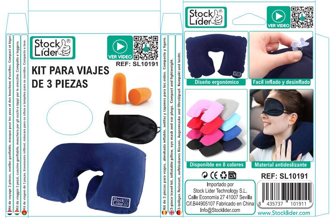 Almohada de viaje kit 3pcs