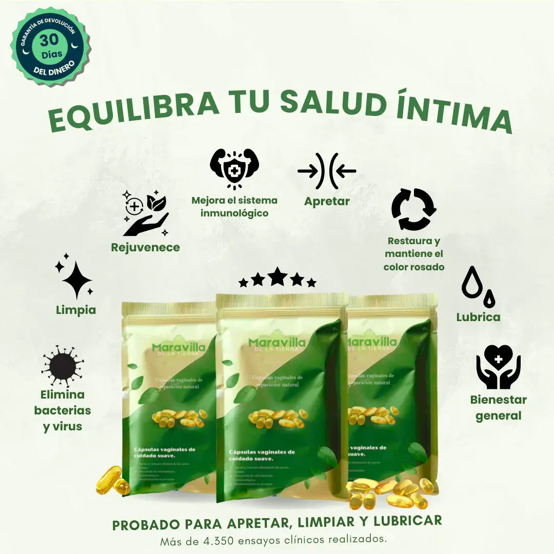 Cápsulas Intima – Elimina el Mal Olor y Refuerza tu Salud Íntima