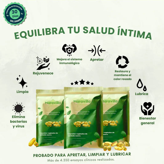 Cápsulas Intima – Elimina el Mal Olor y Refuerza tu Salud Íntima