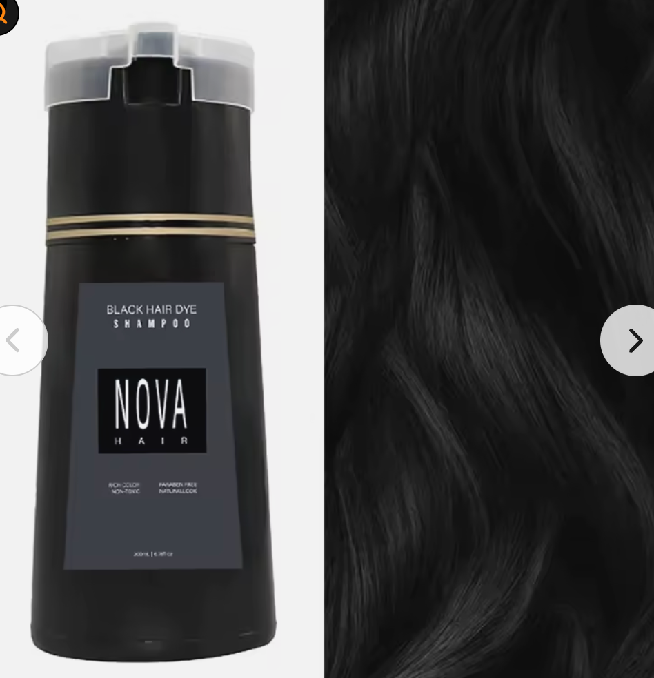 Champú Anticanas NOVA - Negro